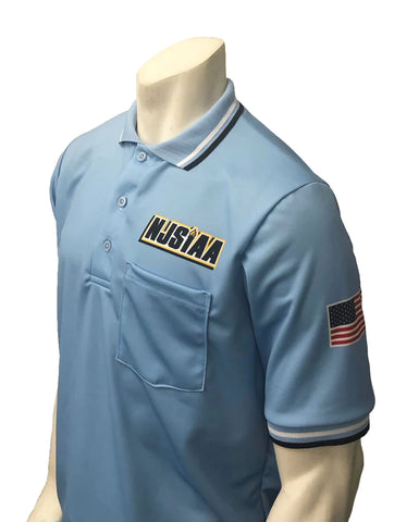 USA300NJ-PB-30277- Smitty "Made in USA" - NJSIAA Men's Baseball/Softball Umpire Short Sleeve Shirt - Powder Blue
