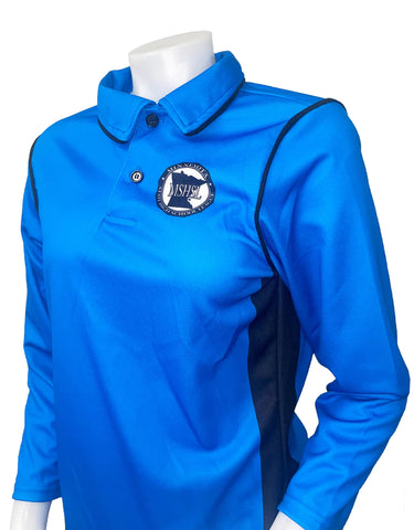 USA418MN-BB-CLOSEOUT- Smitty "Made in USA" - NEW Volleyball Women's BRIGHT BLUE Long Sleeve Shirt