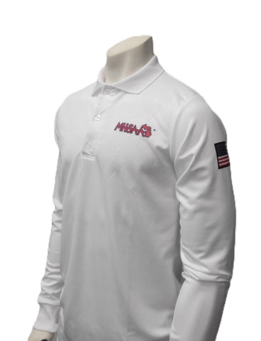 USA438MI-WHT-4142 - Smitty "Made in USA" - Volleyball & Swimming Men's LONG Sleeve Shirt